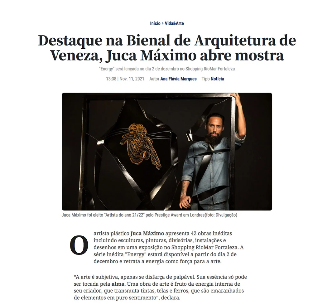 DESTAQUE NA BIENAL DE VENEZA ARQUITETURA 21