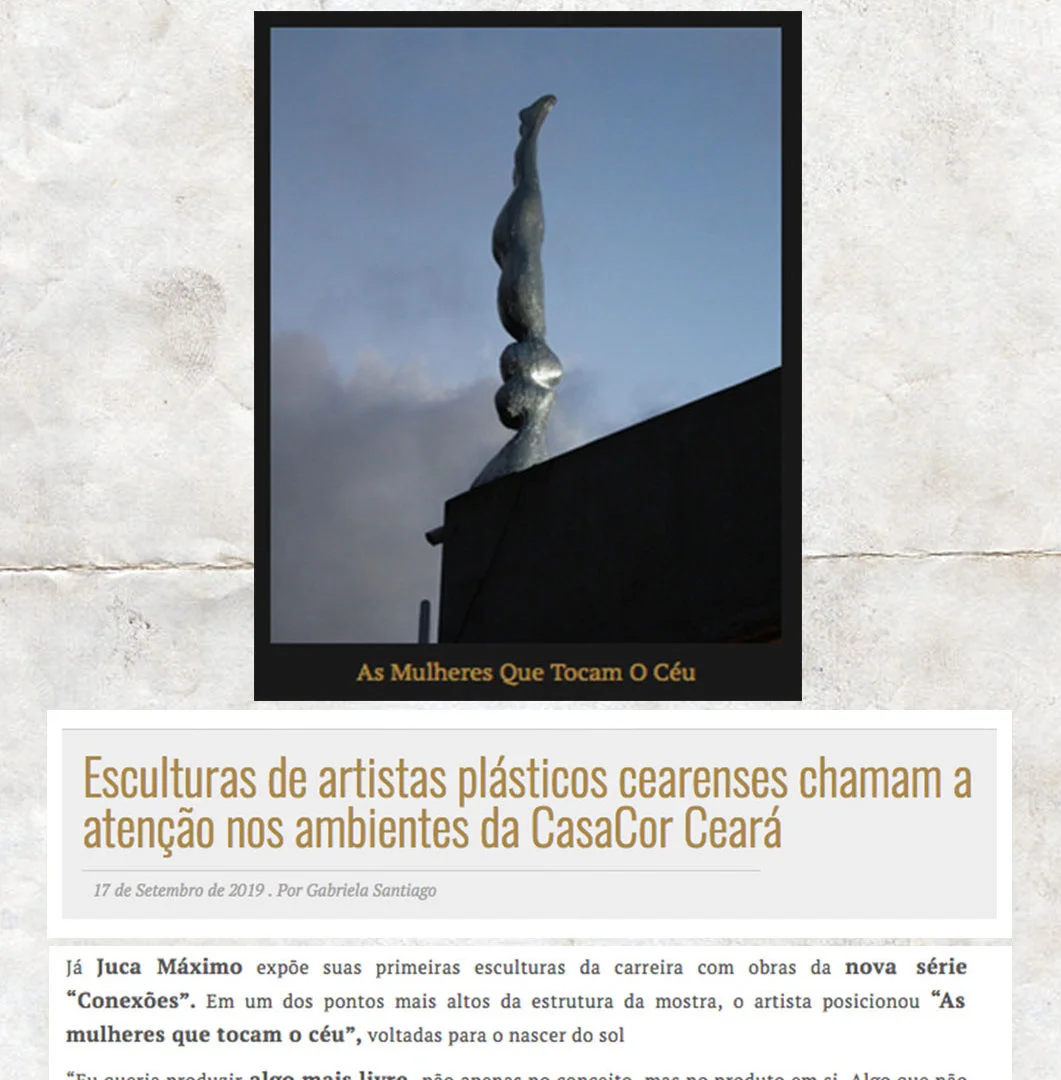 ESCULTURAS DE JUCA MÁXIMO SÃO DESTAQUES NO BALADA IN