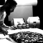 Absence Time by Brazilian contemporary artist Juca Máximo – conceptual mixed-media artwork with vintage watches embedded on canvas, symbolizing memory, energy, and timeless human existence.