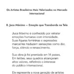 Juca Máximo entre os artistas brasileiros mais valorizados no mercado internacional segundo Brazil Artes